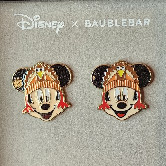 🏷 CLEARANCE! Disney Baublebar Mickey Mouse Turkey Earrings. - Picture 2 of 6